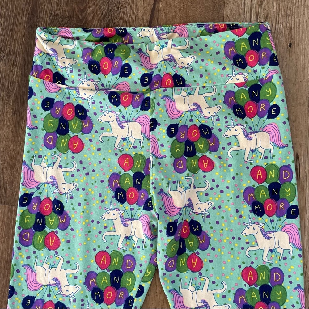 Lularoe birthday unicorn leggings TC
